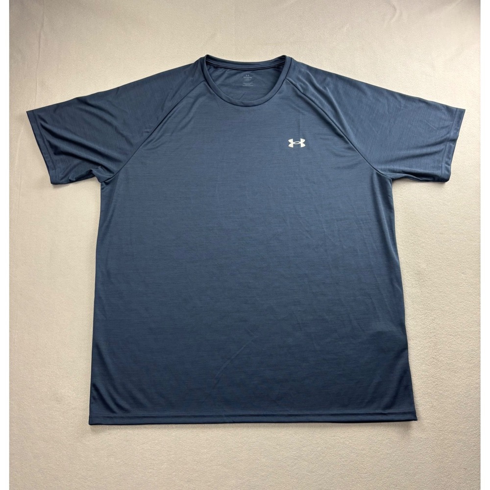 Under Armour Mens 2XL Blue Tech 2.0 Short Sleeve Performance T-Shirt